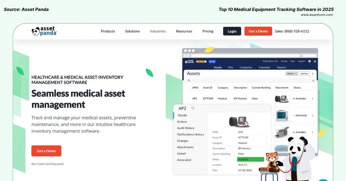 Asset Panda medical equipment tracking software