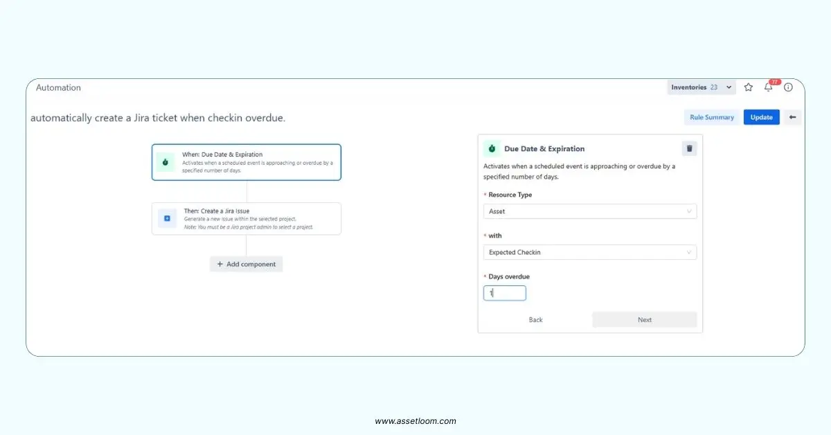 AssetLoom integrates with Jira ITSM