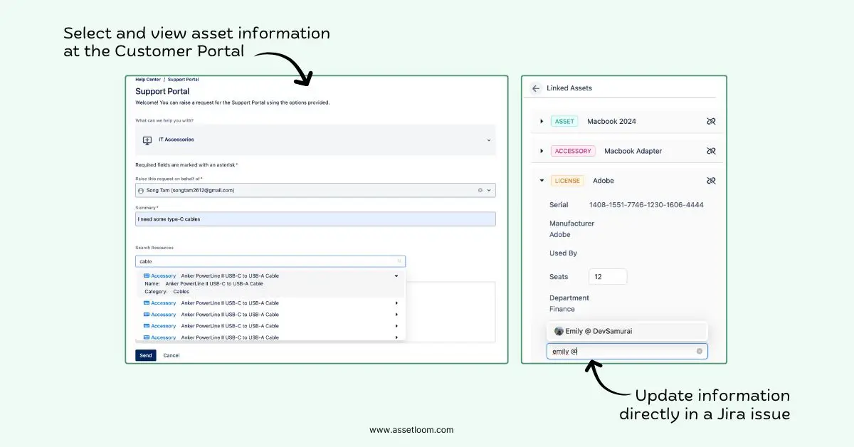 AssetLoom seamlessly integrates with Jira