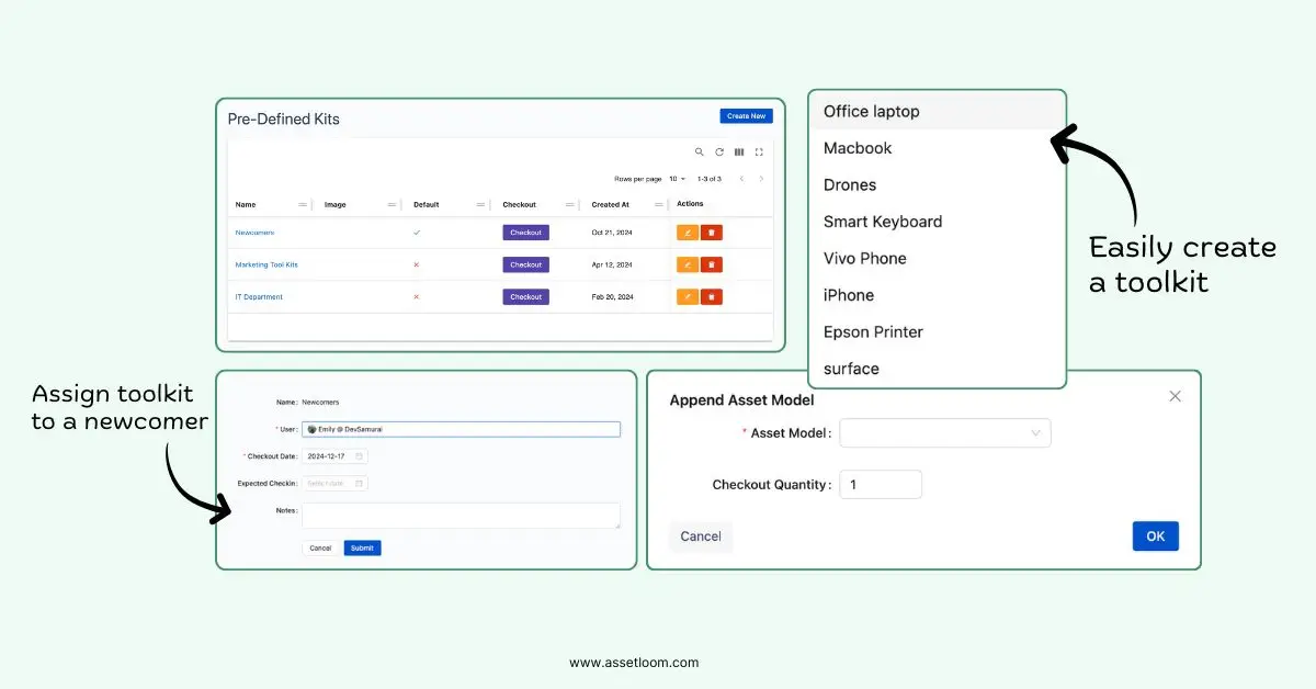 automated asset onboarding in AssetIT