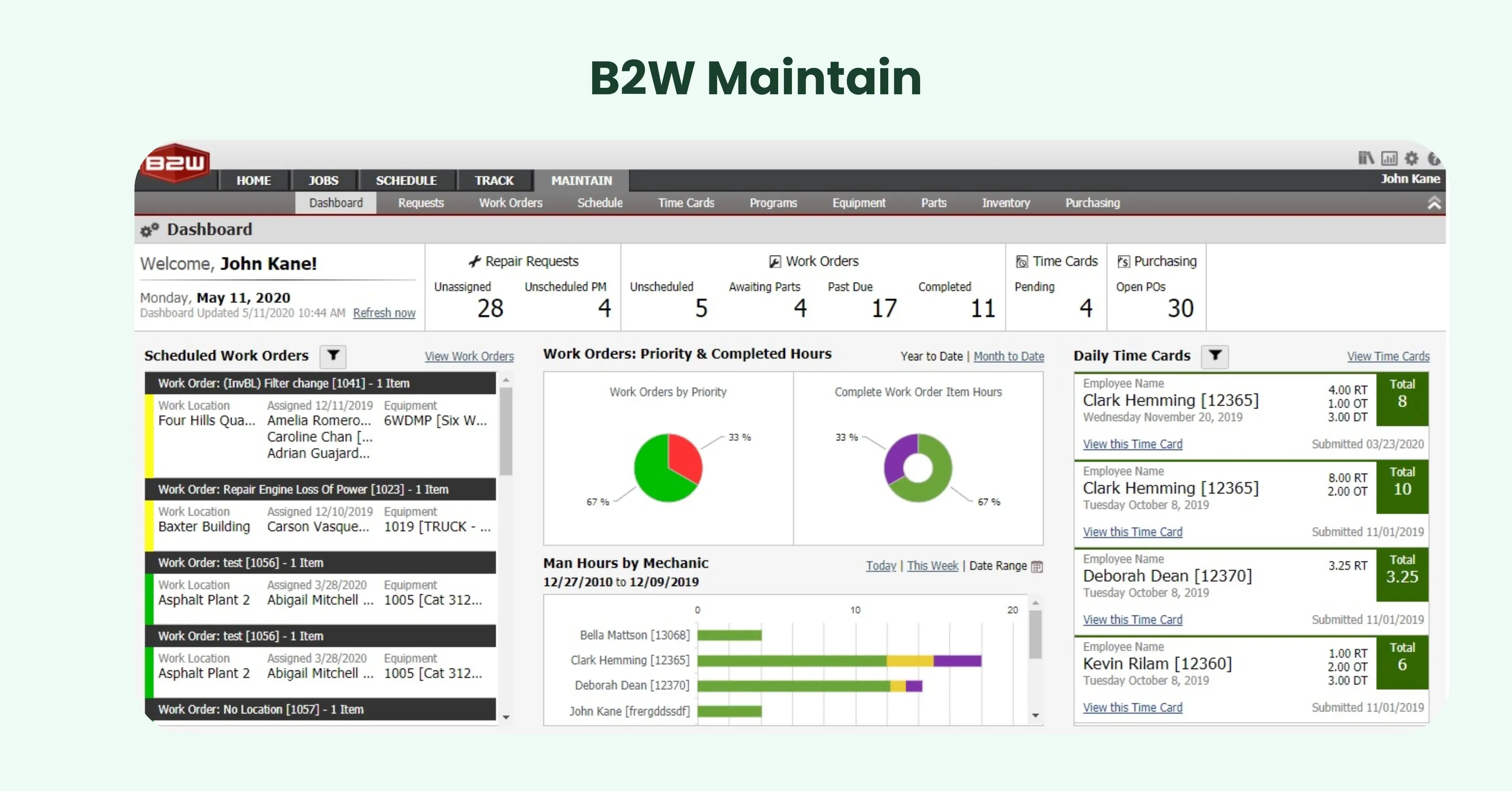 B2W Maintain