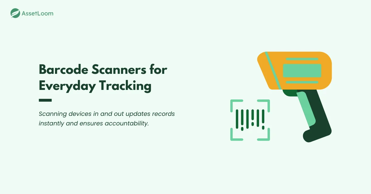 Barcode scanners for everyday tracking