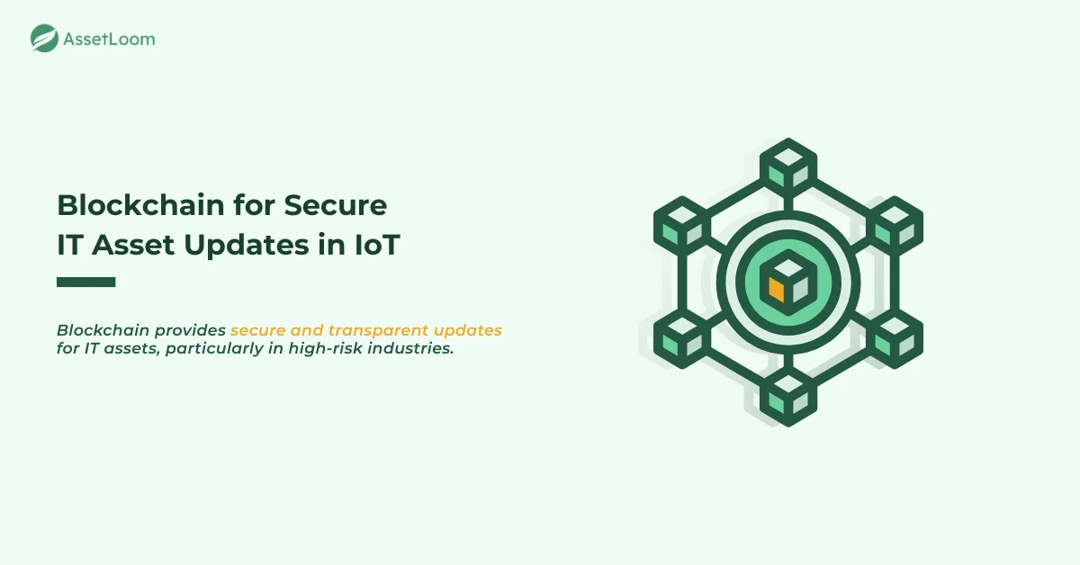 Blockchain for Secure IT Asset Updates in IoT