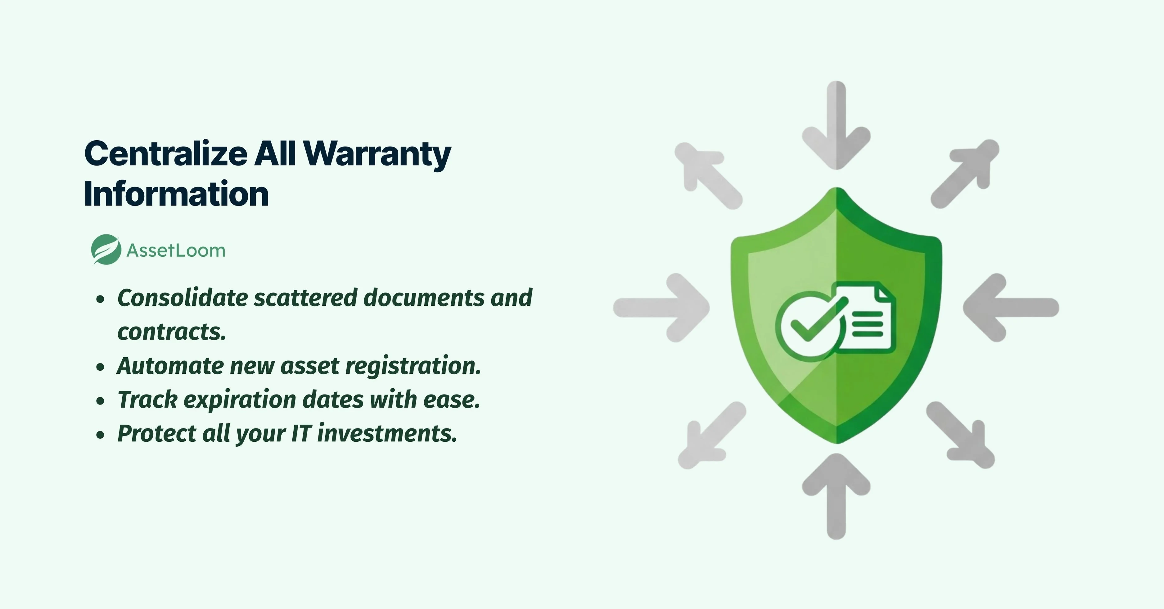 Centralize All Warranty Information