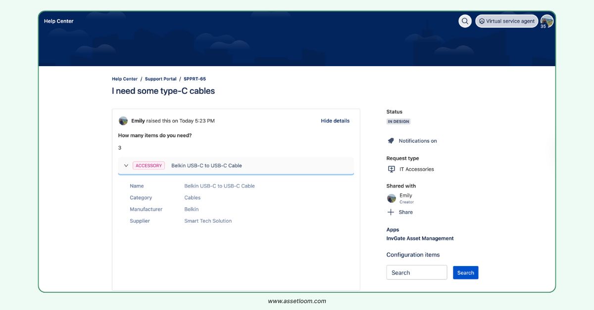 Cloud Based IT Asset Management Software integrates with JSM