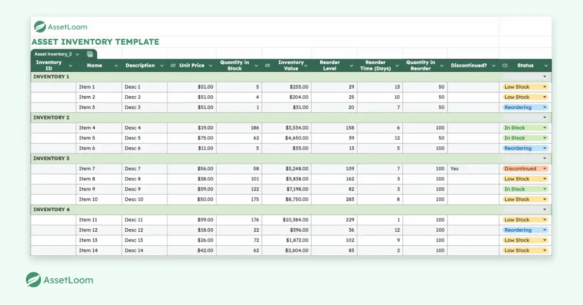Download the Free Asset Inventory Template