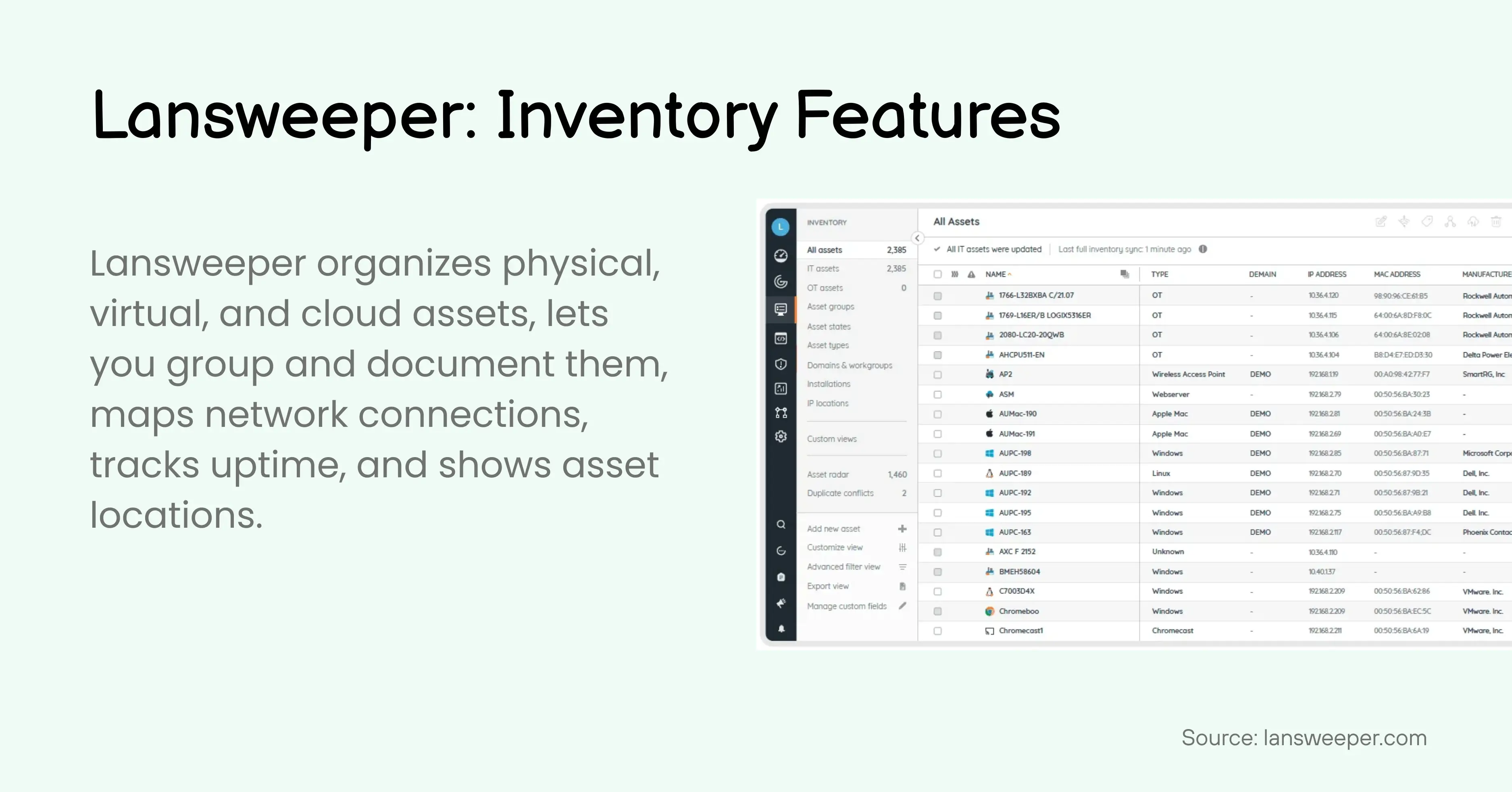 Inventory Features Inventory Features