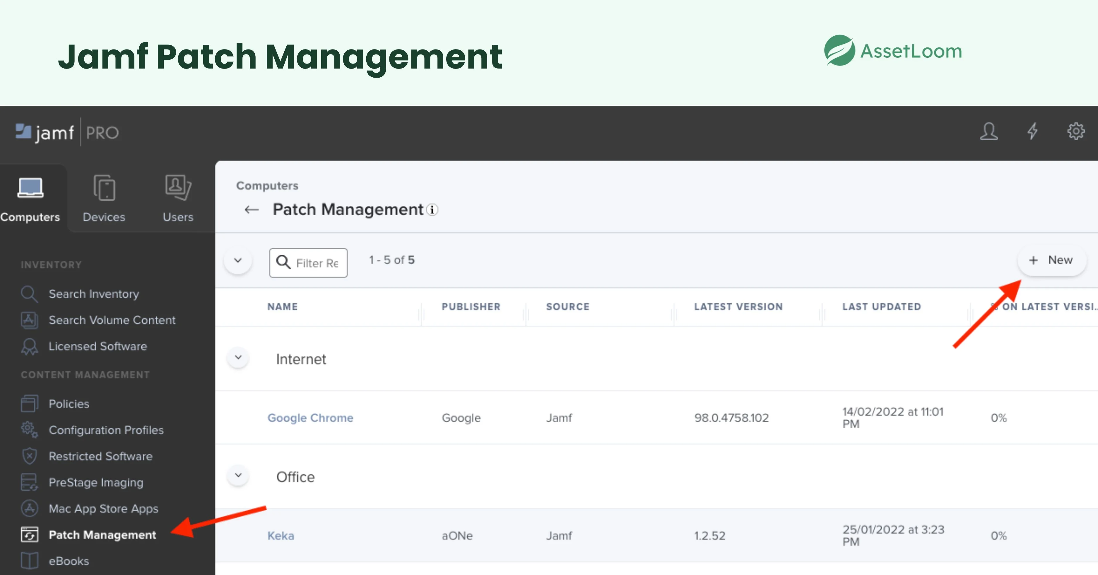 Jamf Patch Management