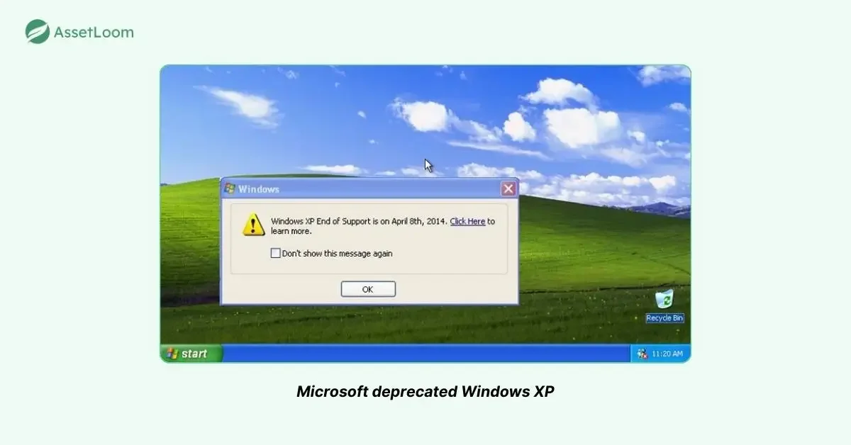 Microsoft deprecated Windows XP