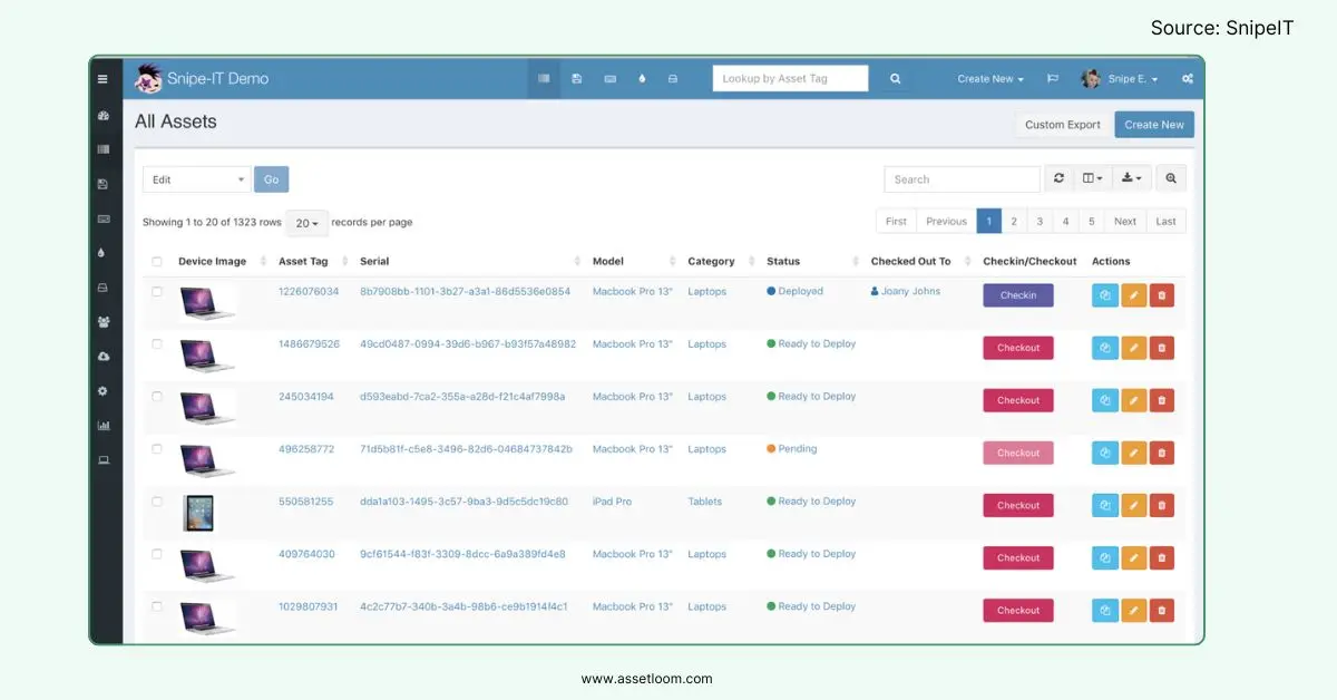 Snipe IT asset management