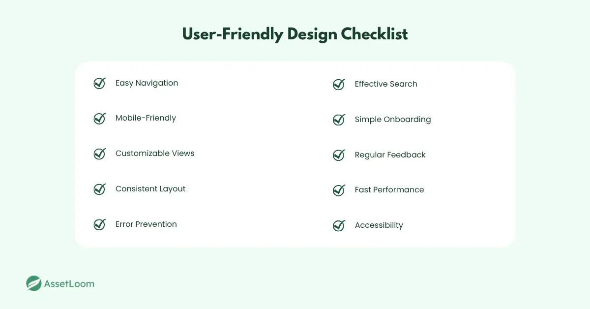 User-Friendly Design Checklist